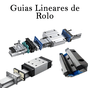 As guias de roletes possuem uma maior capacidade de carga em relação às guias de esferas